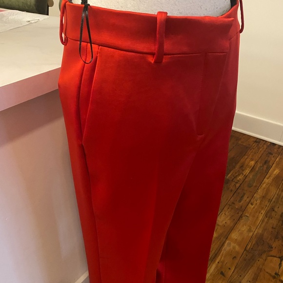 Zara Vibrant Red heavyweight Women's Trousers - Picture 4 of 5